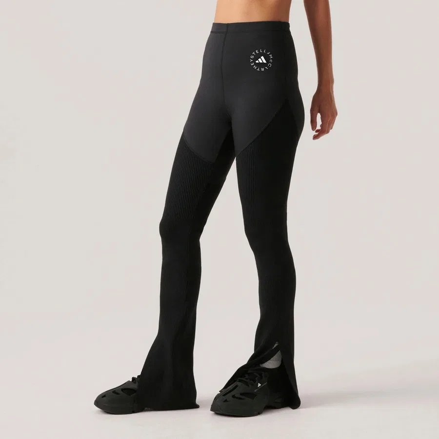 Женские спортивные брюки 7/8 с брендом adidas, Черный — фото 2