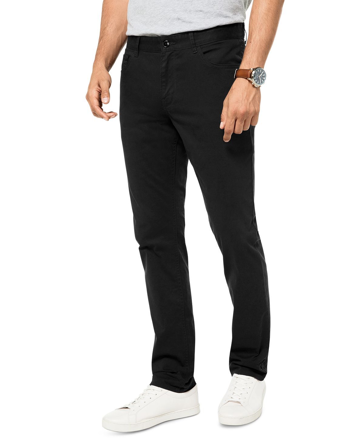 

Мужские эластичные брюки parker slim-fit Michael Kors, черный