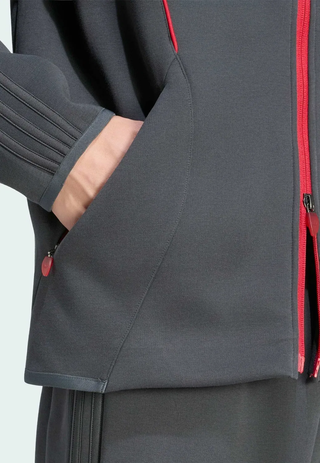 Спортивная куртка LFC - толстовка на молнии Adidas Originals, Carbon — фото 4