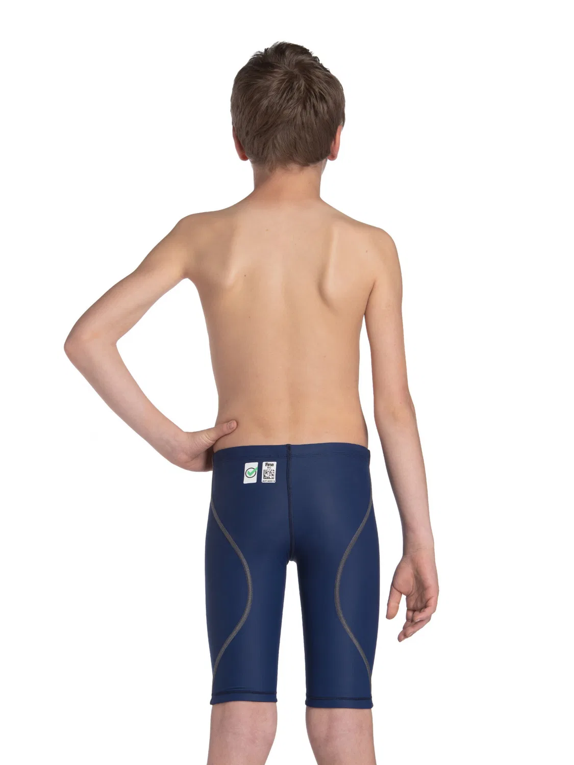 Спортивный купальник Arena Athletic Swimwear POWERSKIN ST NEXT JAMMER JR в цвете Night Blue — фото 4