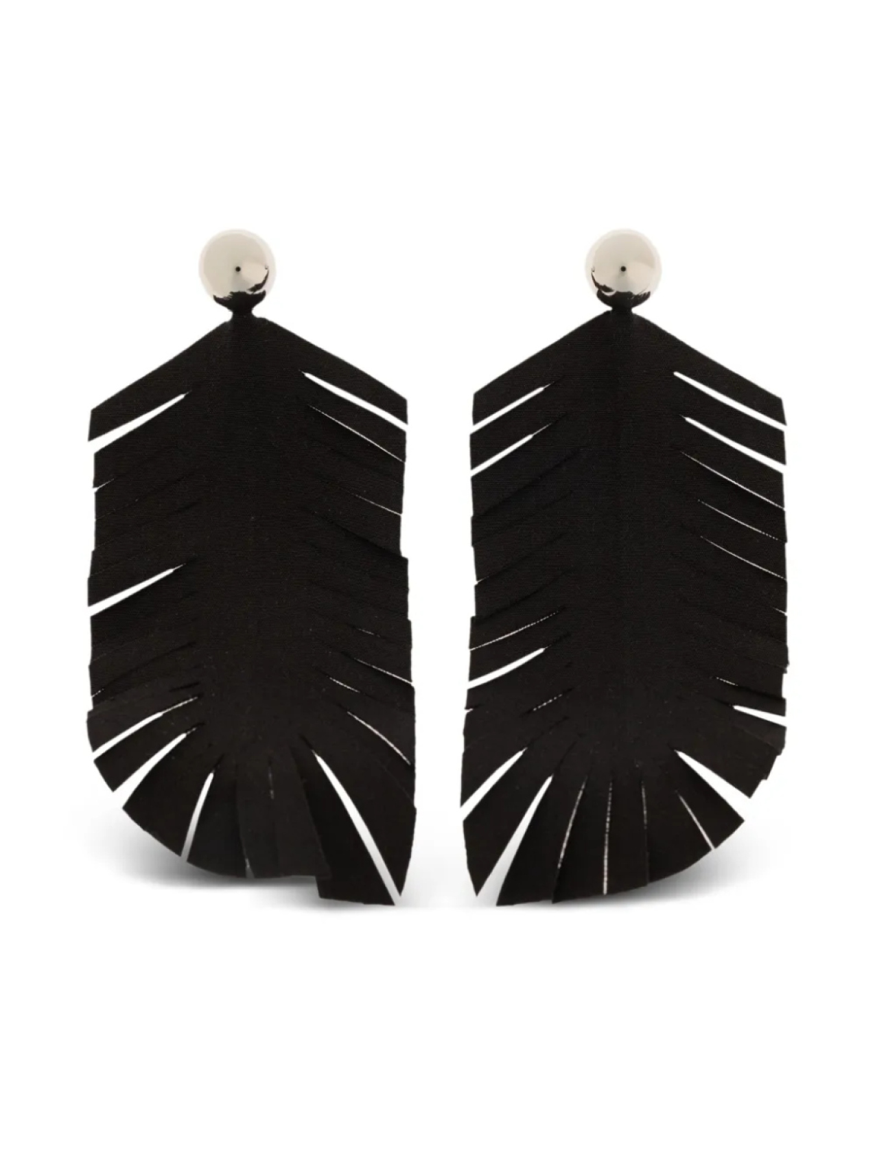 

Серьги «Черные перья» Marni, черный