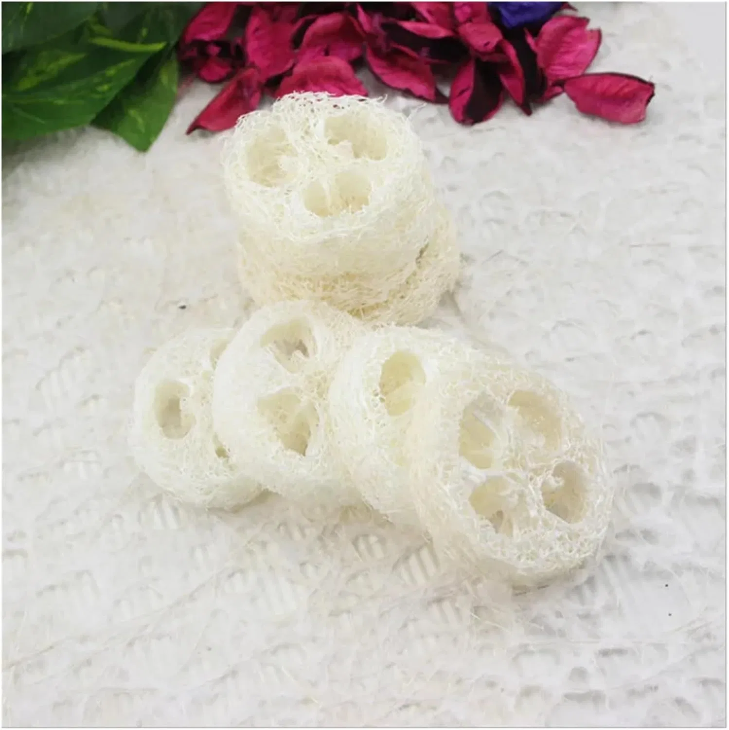 Люфа для ванны Natural Loofah Slices, CLENEA, 1 шт, 50 г, One Colour — фото 3
