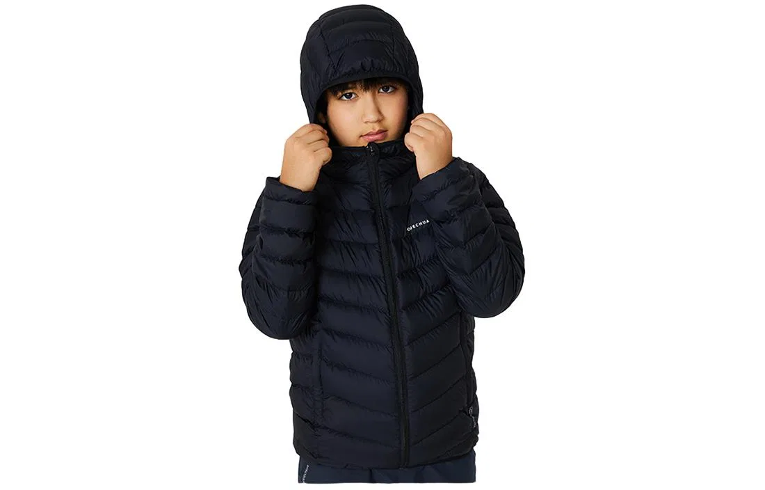 Детская куртка пуховик с капюшоном DECATHLON, Jumilia Blue — фото 3