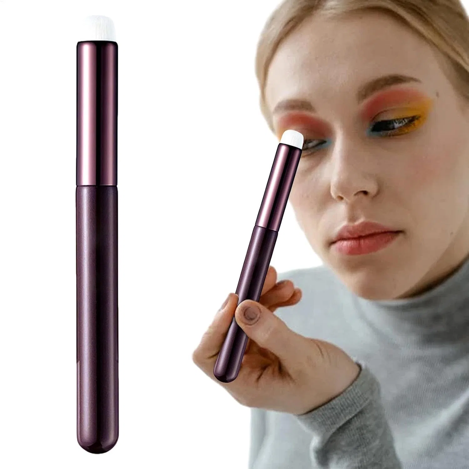 Кисть для губ круглая, Lunaobrik, Single Short Tube