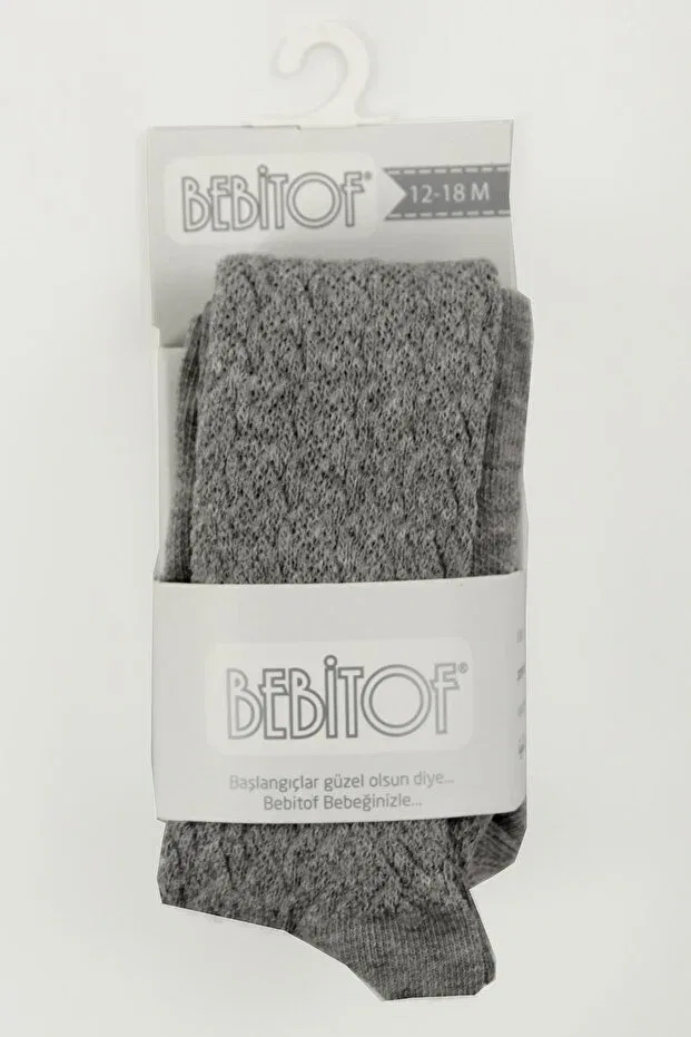Детские колготки для девочек с принтом Bebitof, Gray