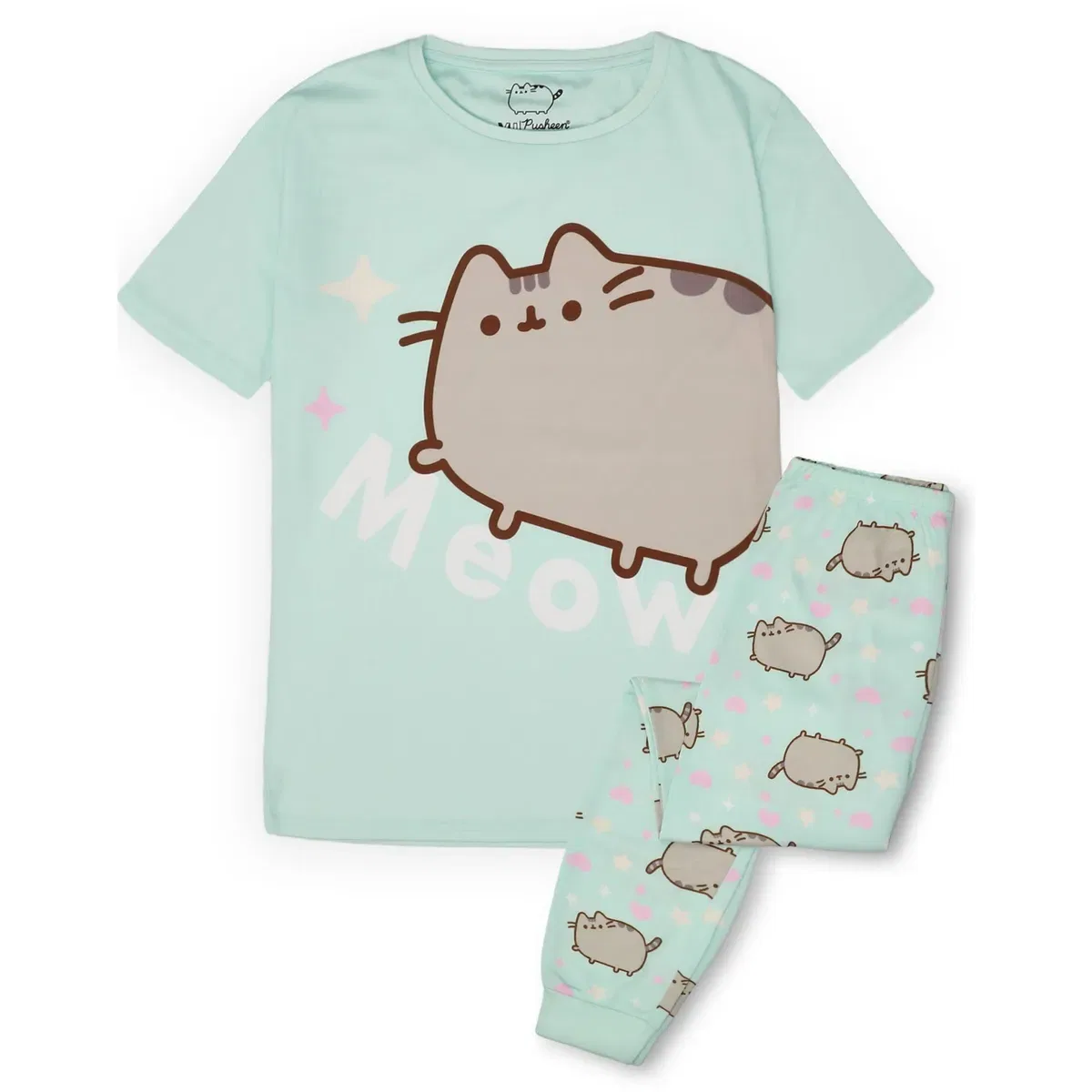 Детская пижама с коротким рукавом и длинной штаниной Meow Pusheen, Multi