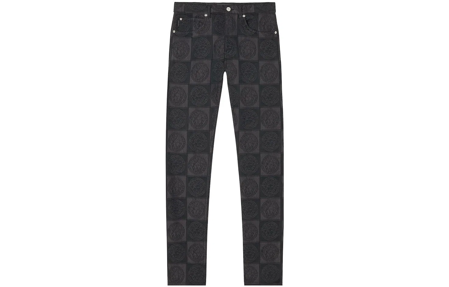 Мужские джинсы прямого кроя Black VERSACE