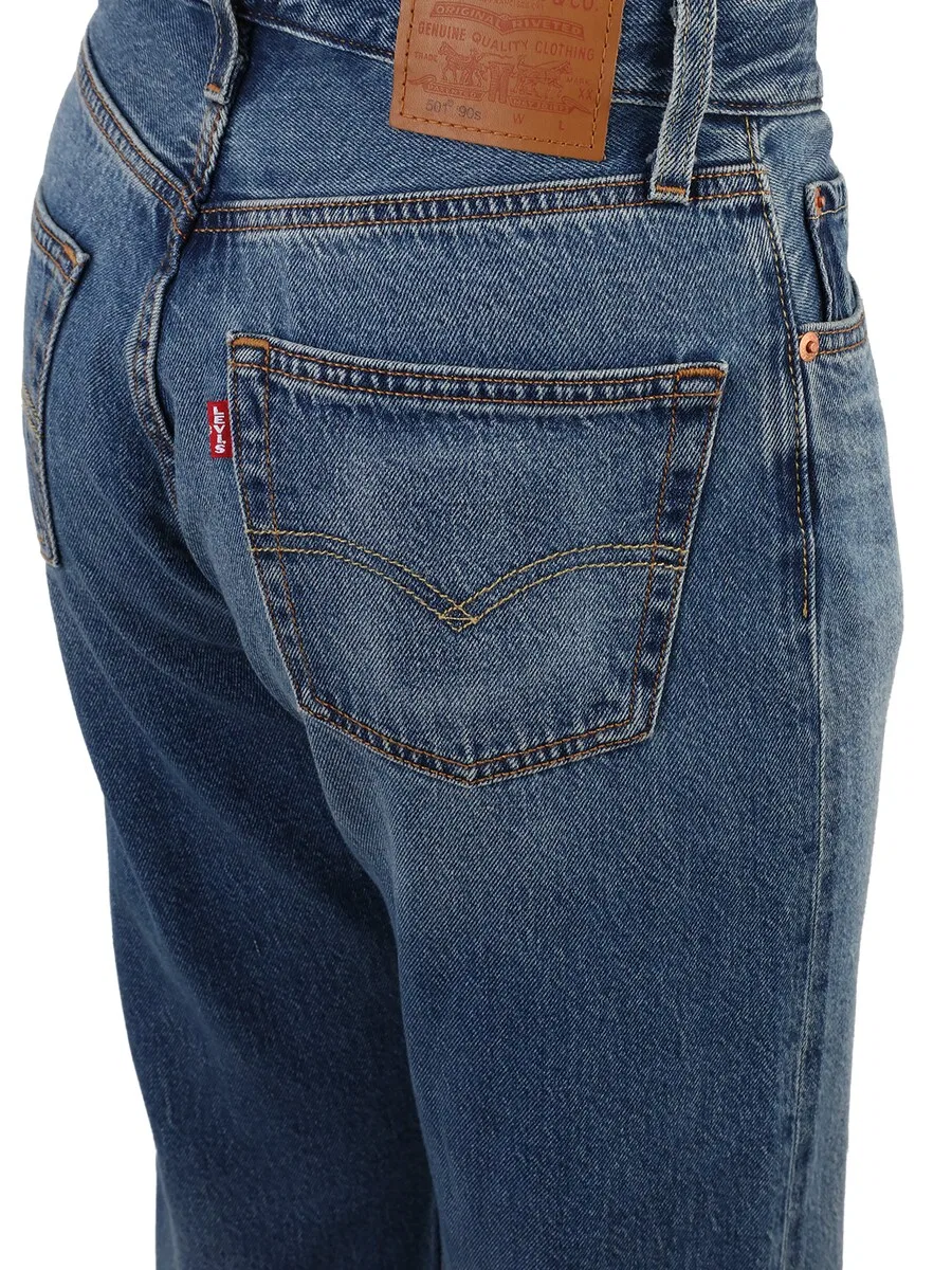 Джинсы LEVI'S Regular '501 90S' синего цвета — фото 3