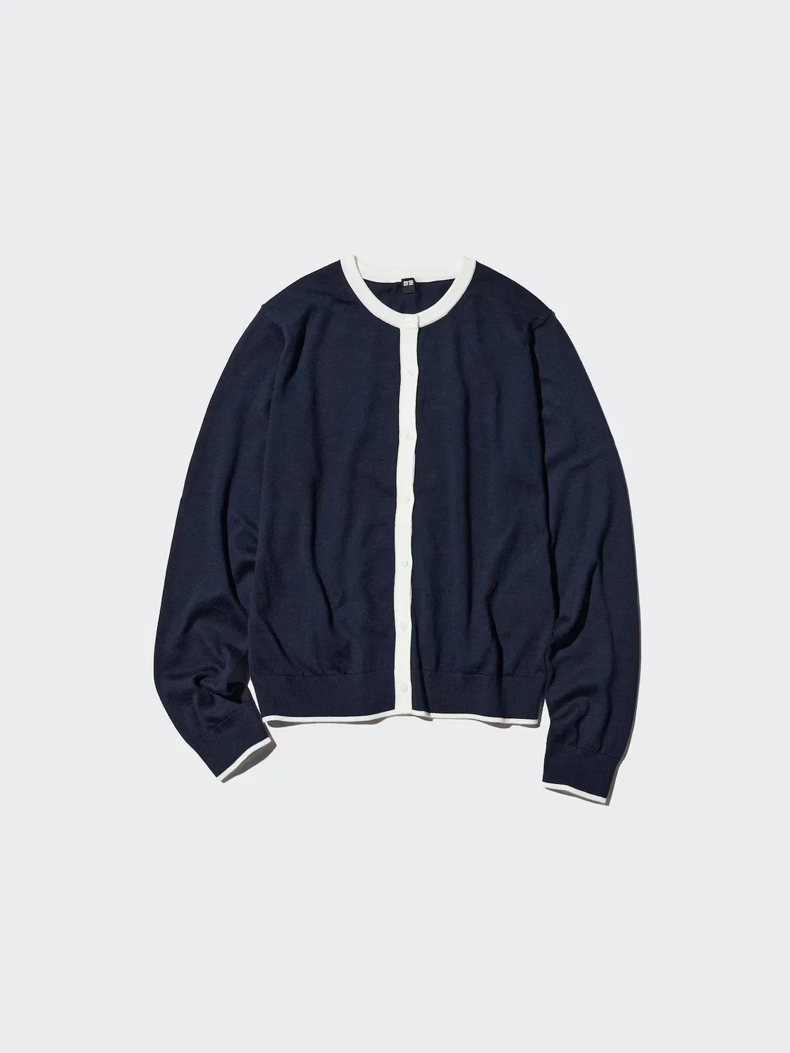 Кардиган Uniqlo, с защитой от УФ-излучения, темно-синий — фото 3