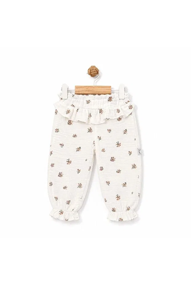 Детские брюки для девочек хлопковые Casual / Everyday, Brown Dadamama — фото 3