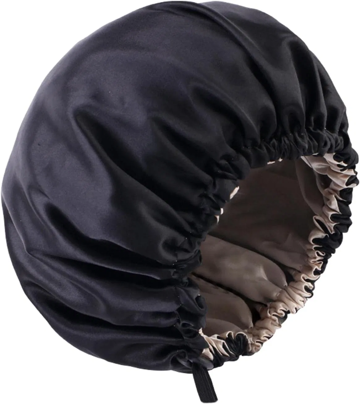 Шапочка для душа Paowsietiviity, Satin, 65 см, 10 Set (Black, Style B) — фото 2