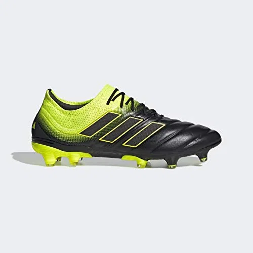 Детские бутсы для мальчиков с твердым грунтом Copa 19.1 FG Cleat Adidas, Cblack Syello Cblack — фото 4