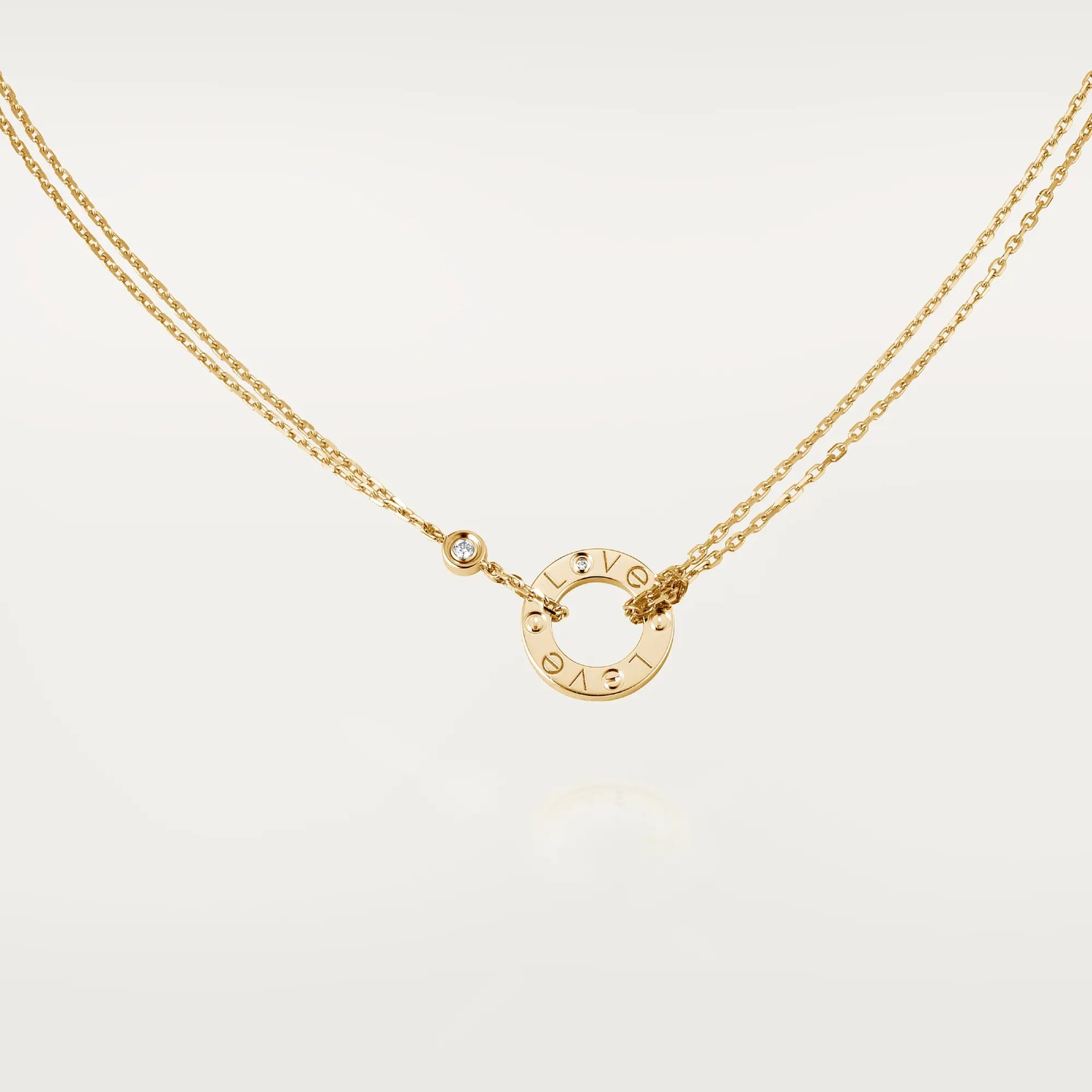

Колье Cartier Love 2 Diamonds, желтое золото / бриллиант