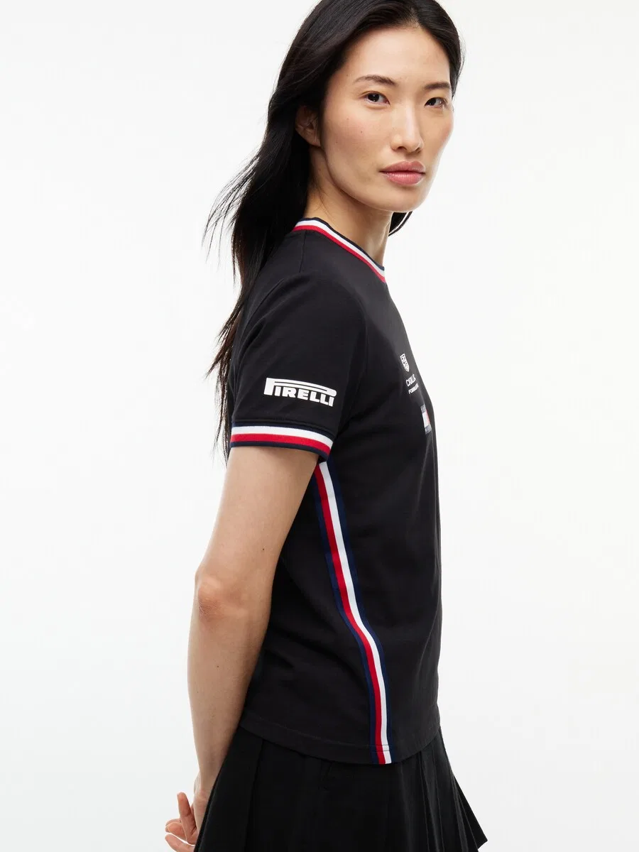 Футболка TOMMY HILFIGER 'TH X CF1 REPLICA' черного цвета — фото 3