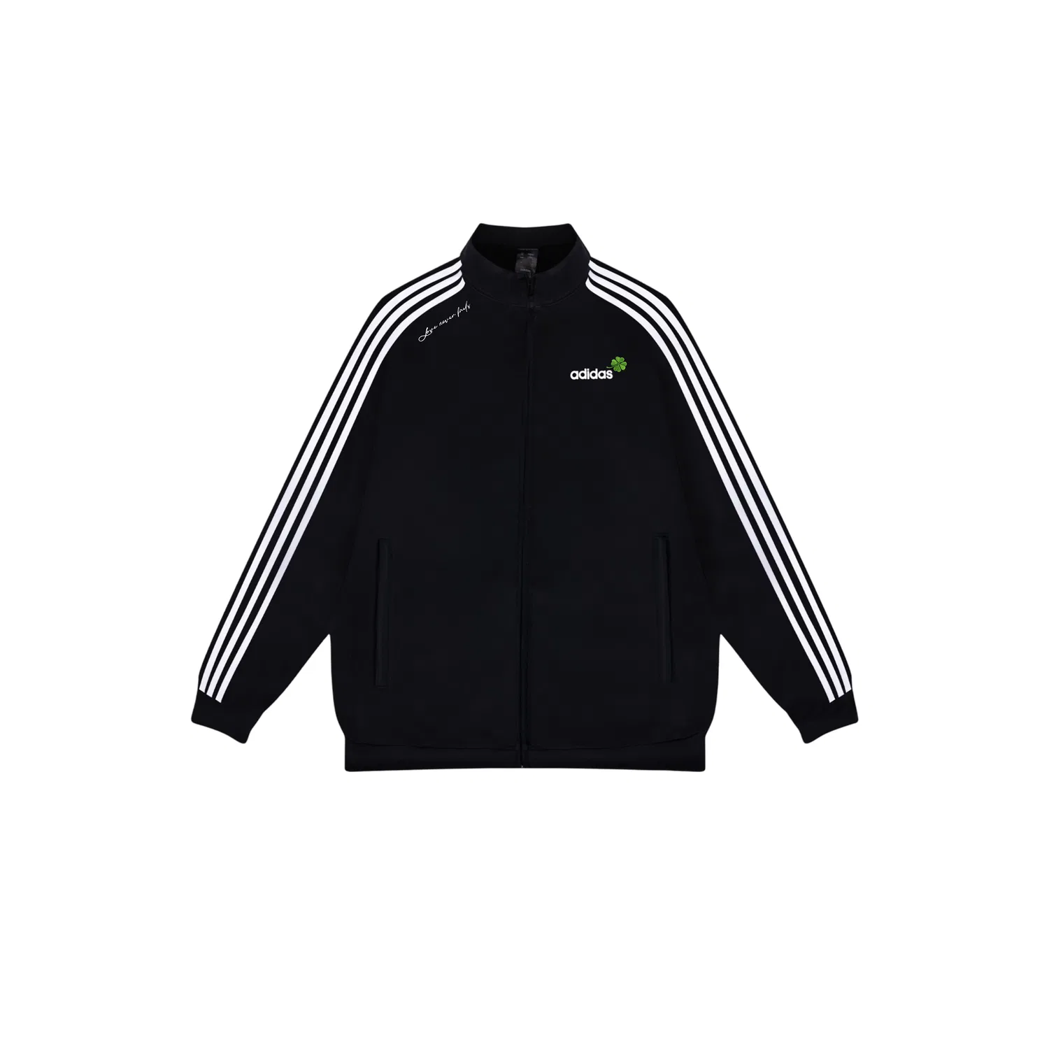 Женская куртка с воротником-стойкой ESSENTIALS Adidas, Black Clover