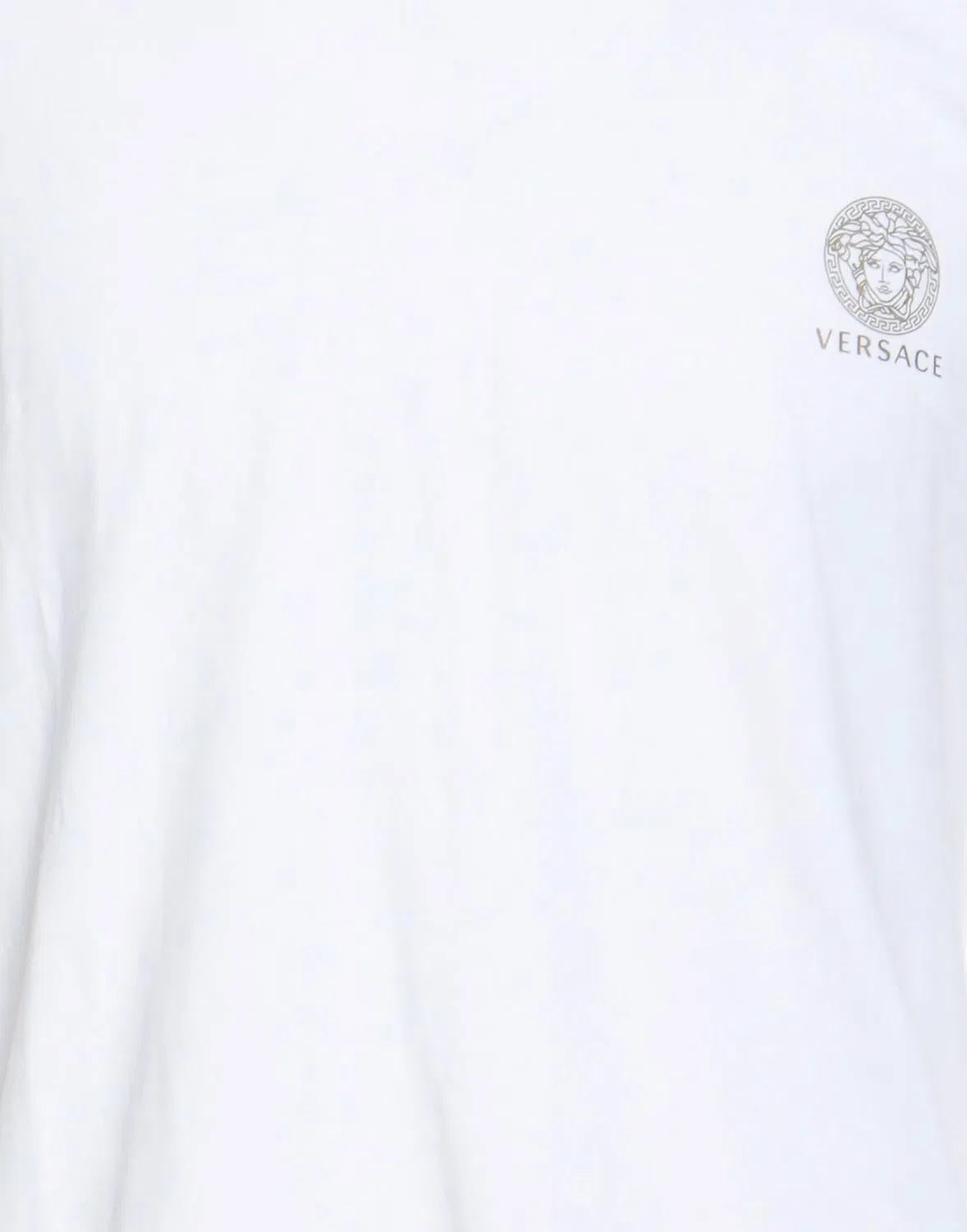Мужская майка с коротким рукавом комплект из 2 штук Versace, белый — фото 4