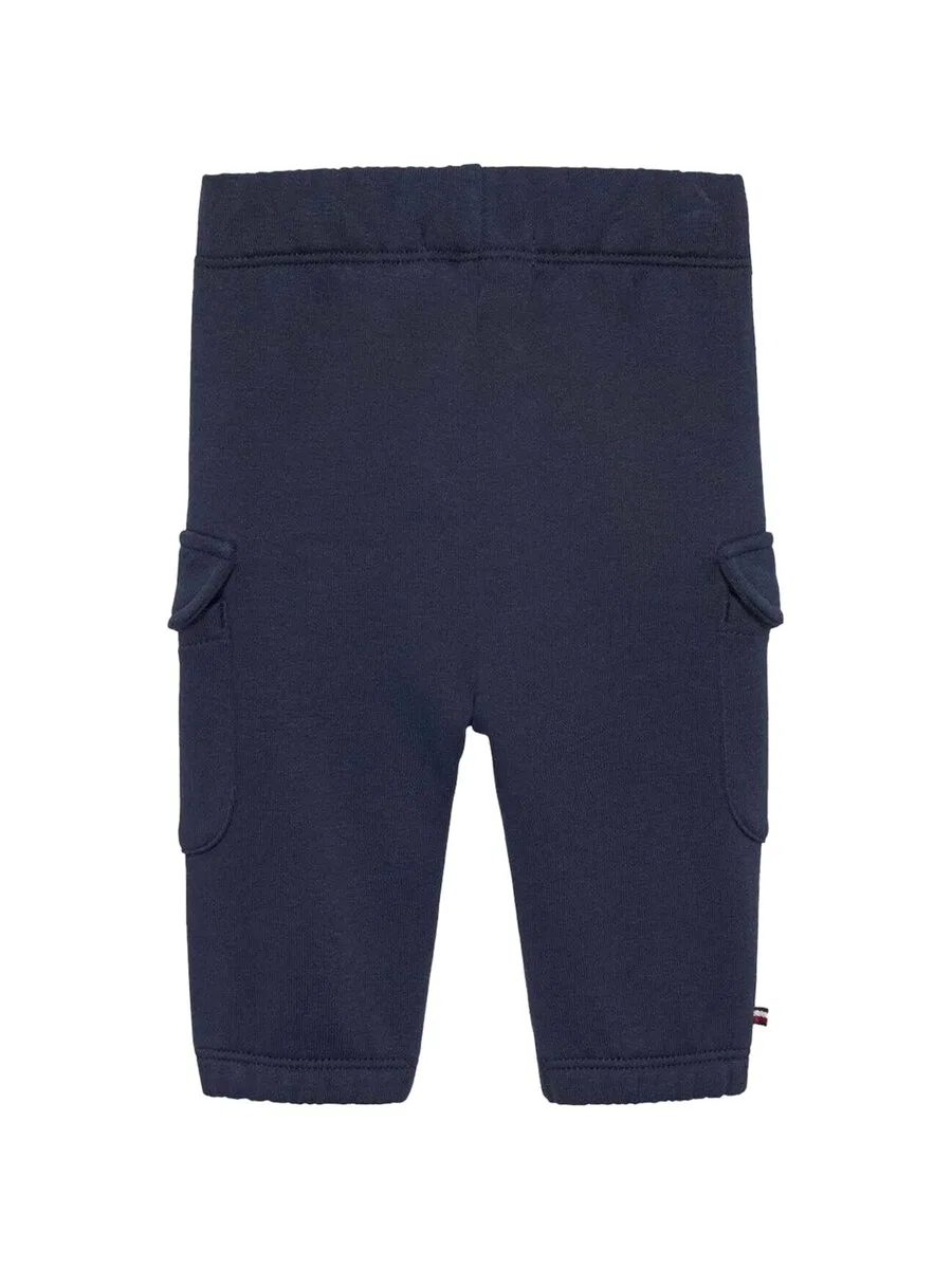 Детские брюки Tommy Hilfiger Kids обычного цвета, синие — фото 2