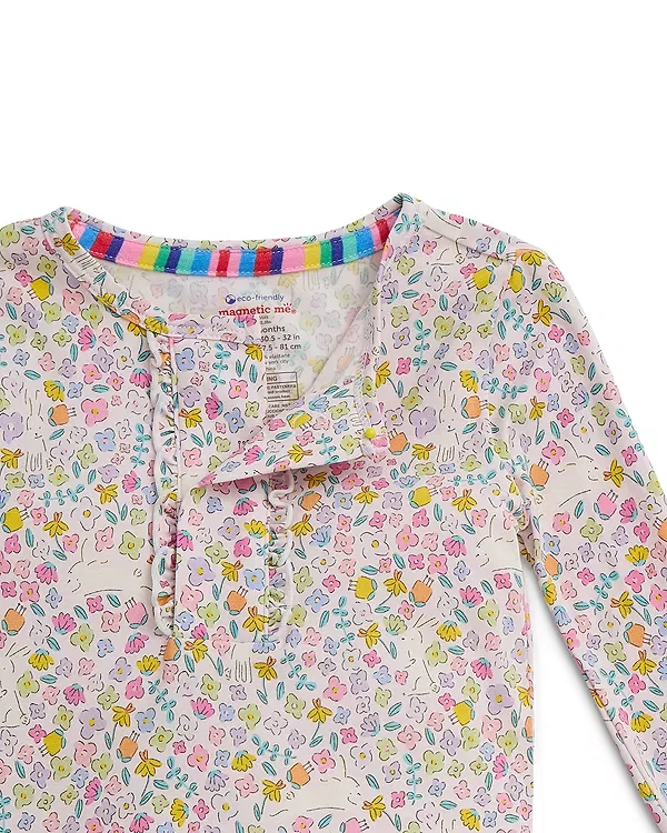 Детский комплект пижамы для девочек с длинным рукавом Bunny Blossom Magnetic Me, Bunny — фото 3