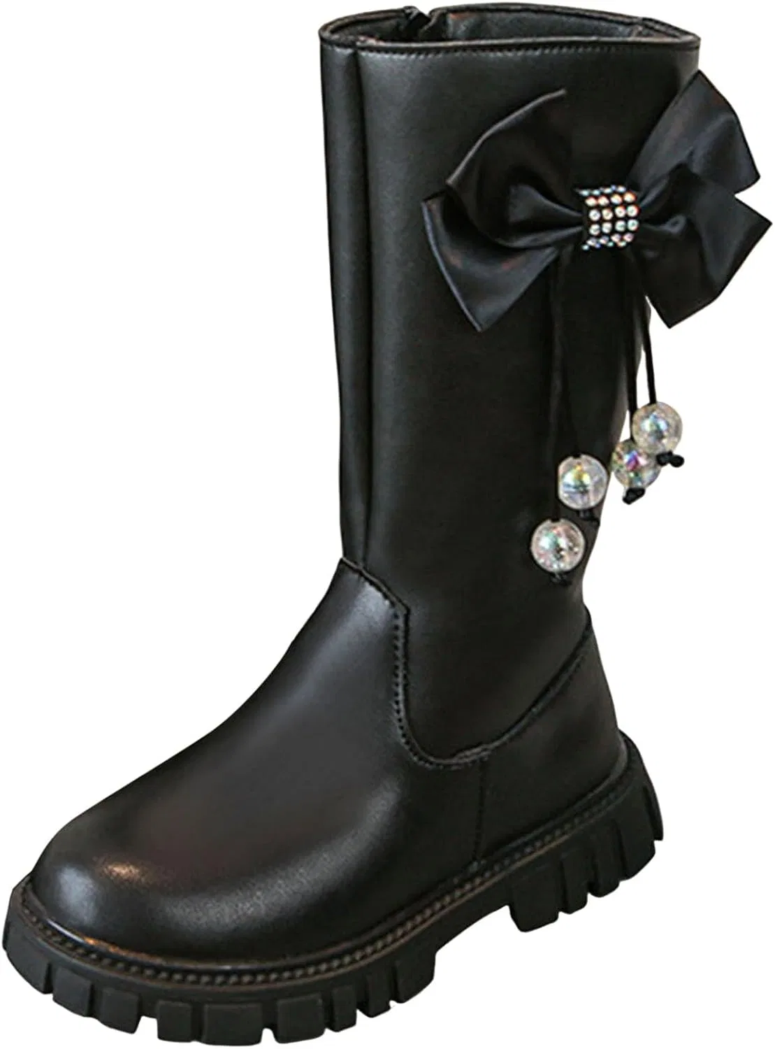 Детские сапоги для девочек с блестками Cowgirl Boots Glitter, Black