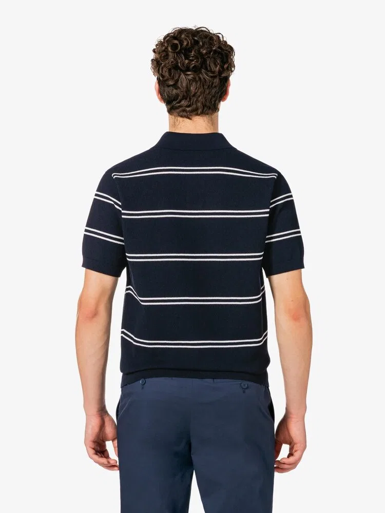 Футболка поло с открытым воротником LACOSTE, Navy — фото 3