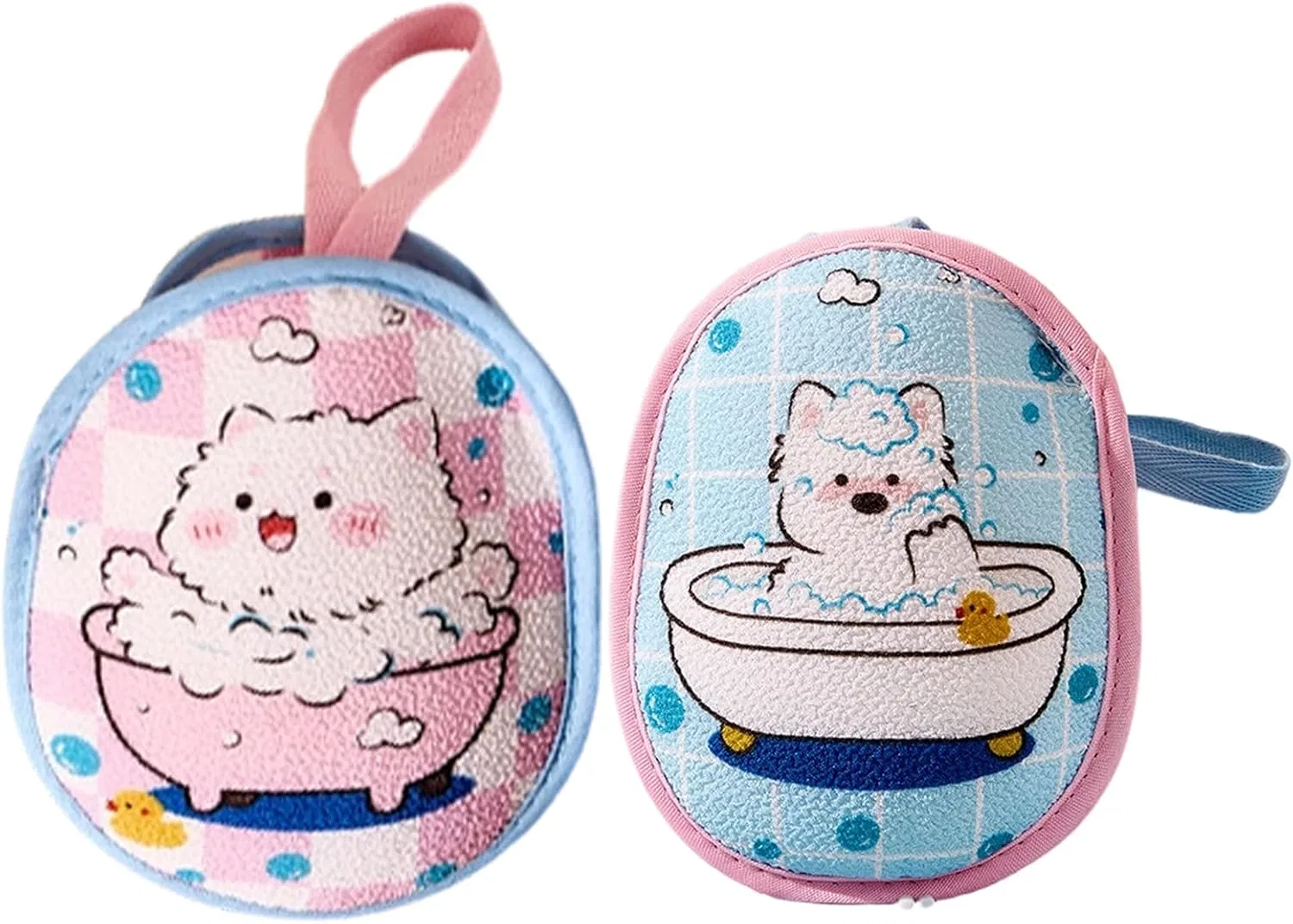 Сетчатый мешочек для мыла, 13x10.5 см, Value Pack(pink + Blue) Generisch — фото 2