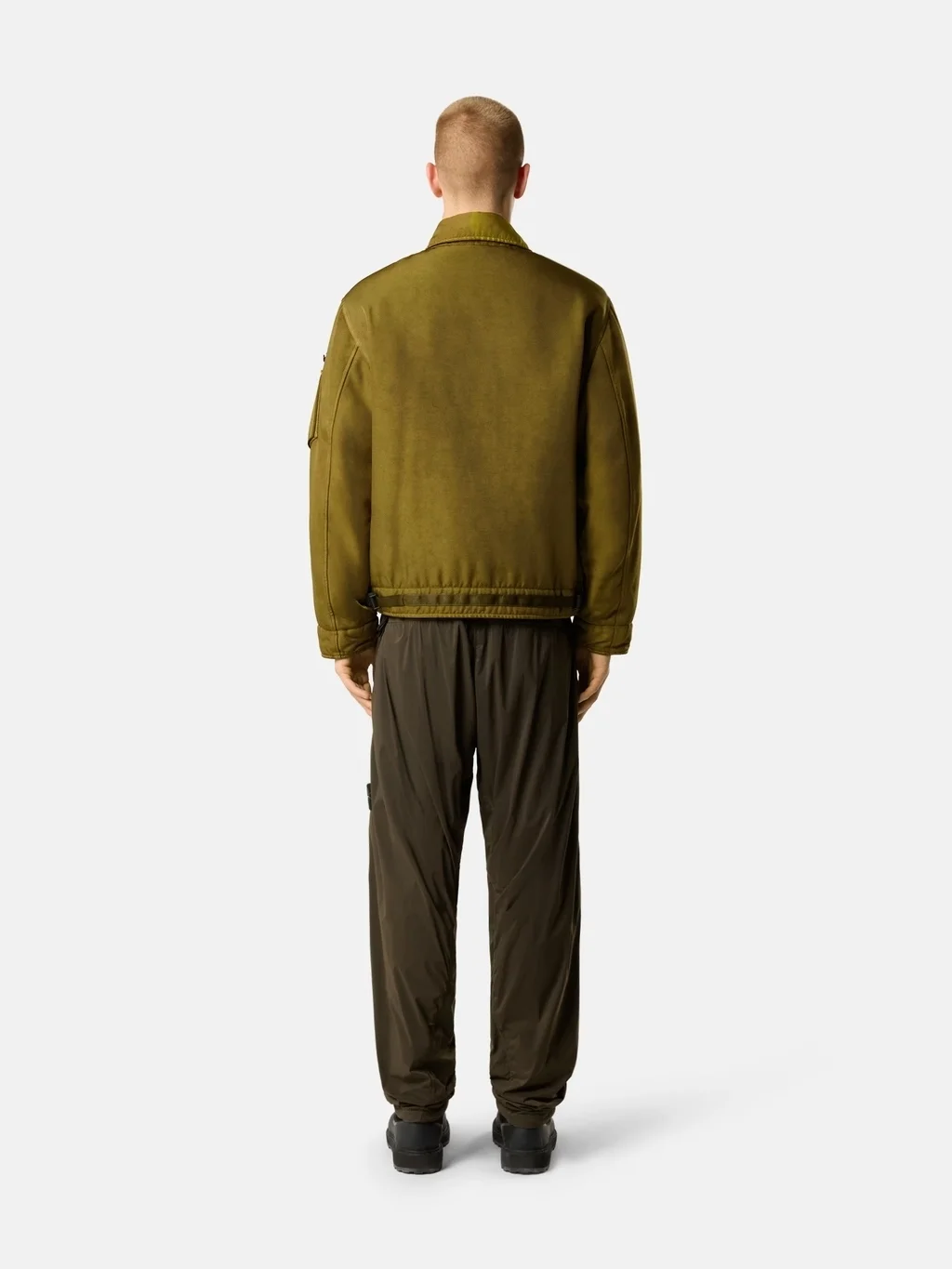 Мужские брюки Stone Island Loose-fit With Dual Zip Back Pockets, угольно-серый — фото 3