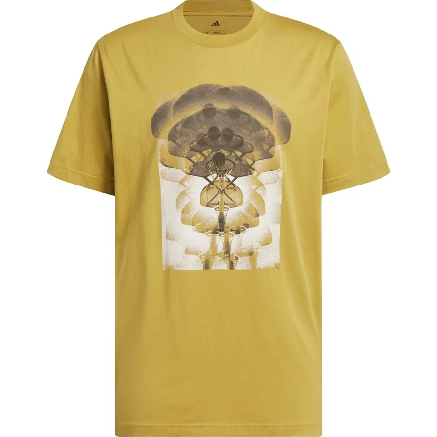 Футболка с принтом Performance JX1740 Kaleidoskop Basketball Graphic adidas, Зеленый — фото 3