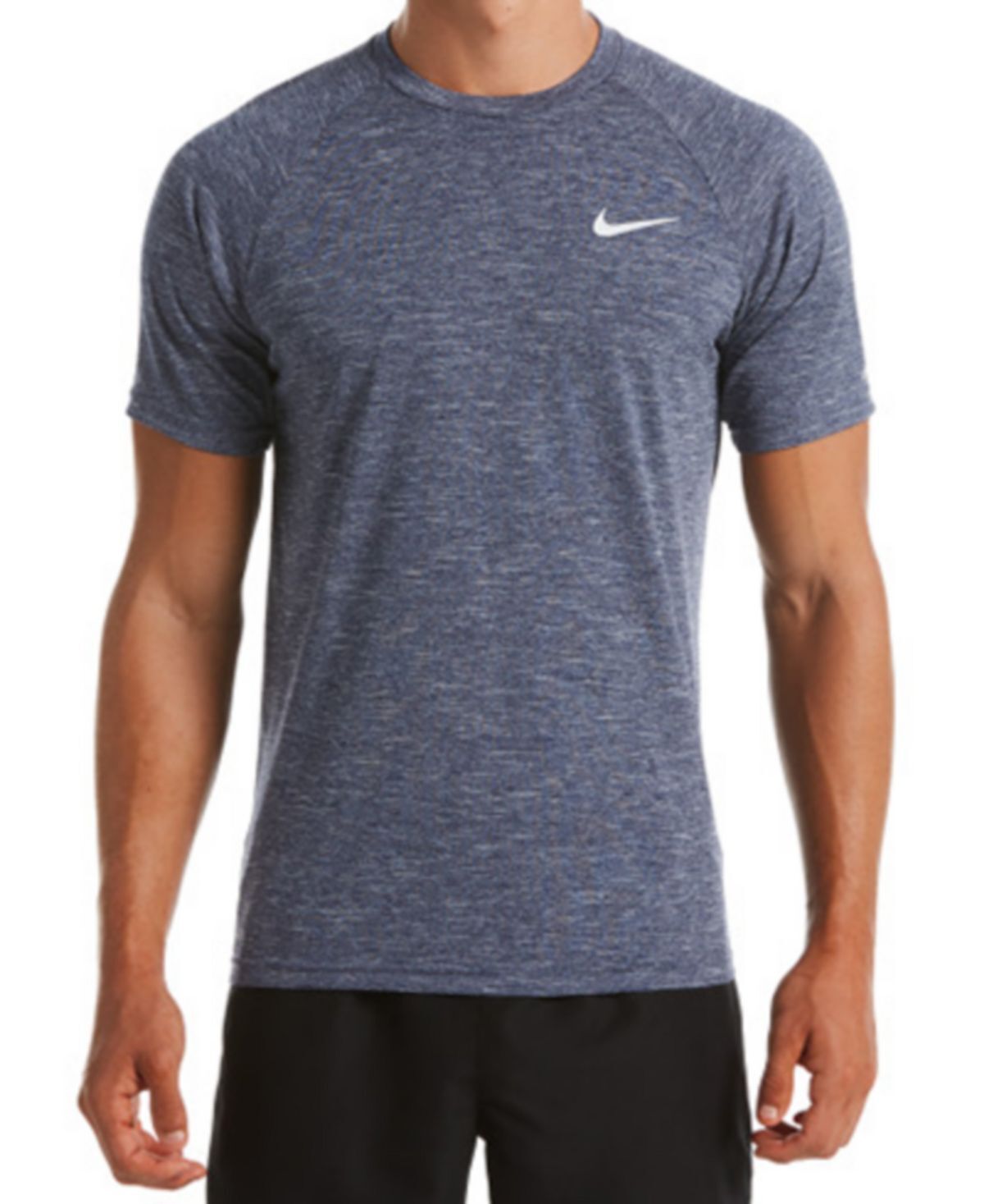 

Футболка Nike Hydroguard Dri-fit Stretch UPF 40+ Heather Rash Guard, синий