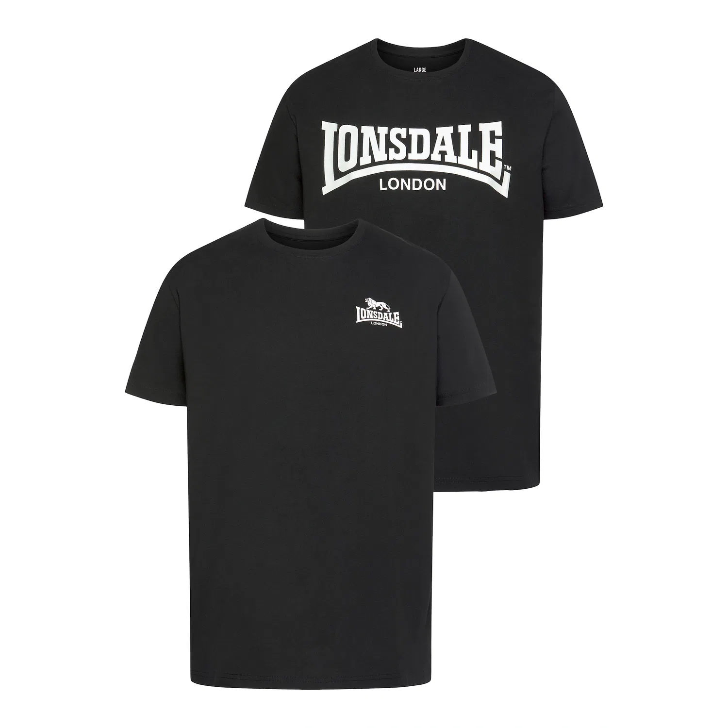 Детская футболка с логотипом Lonsdale, Black