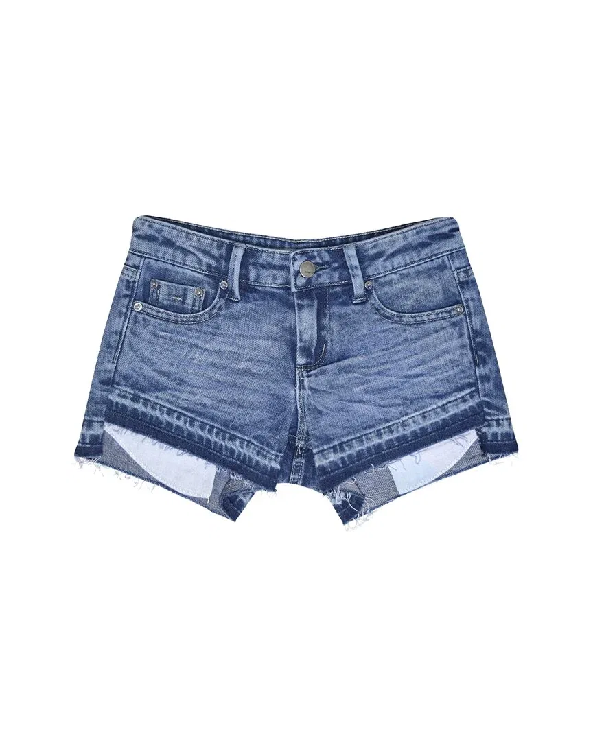 Детские шорты для девочек с асимметричным низом Tractr Jeans, White