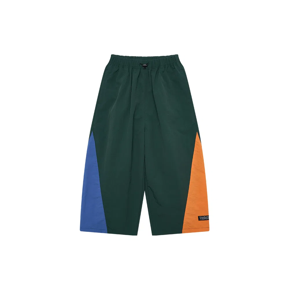 Детские спортивные штаны с принтом Art Block RUNRABBIT, Dark Green