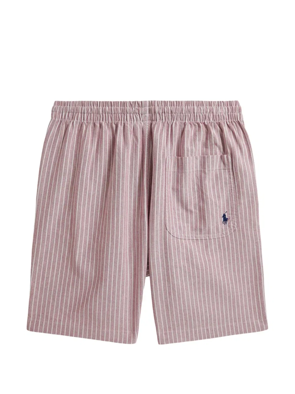 Шорты в полоску с завязками Polo Ralph Lauren Kids, розовый — фото 2