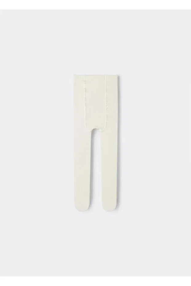 Детские колготки для девочек из органического хлопка Calzedonia, Milk White — фото 2