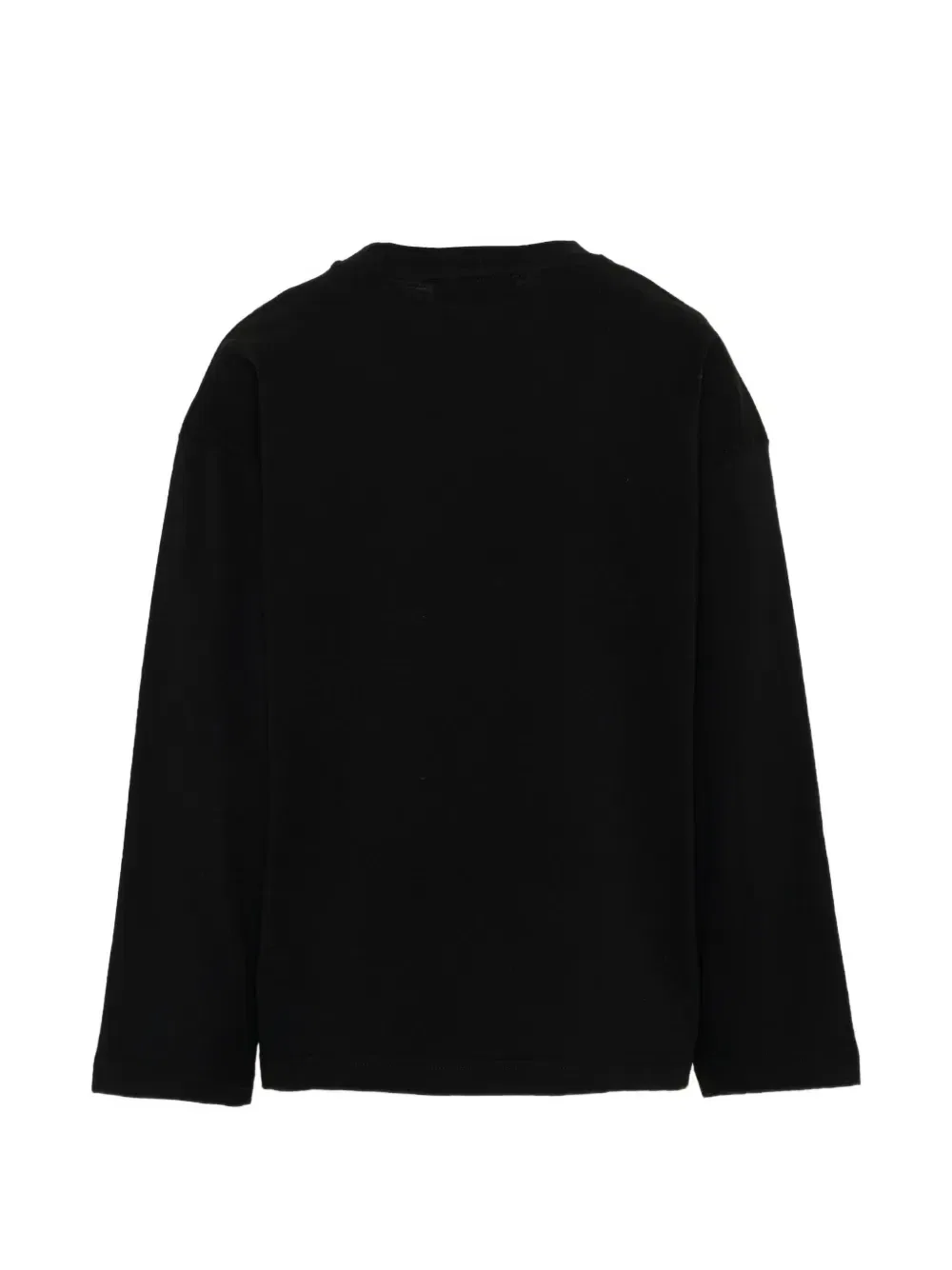 Футболка с длинным рукавом и логотипом Msgm Kids, черный — фото 2