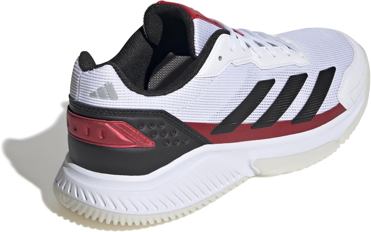 Мужские кроссовки Adidas Courtquick Padel, белый/черный/красный — фото 3