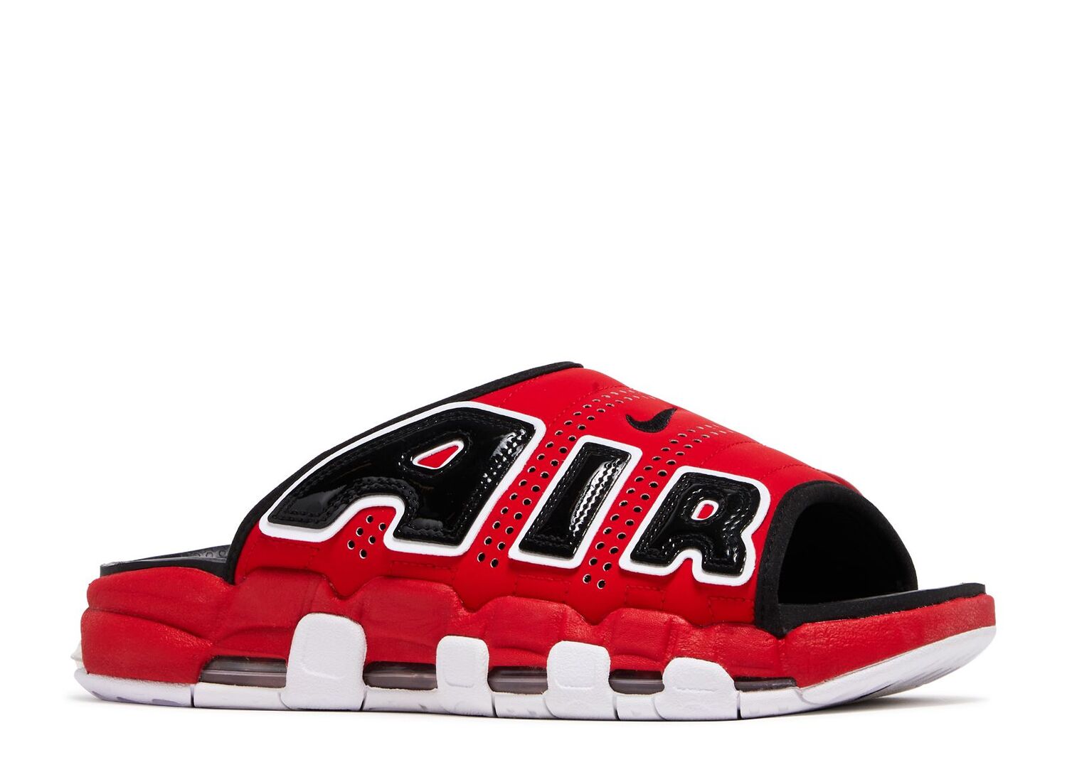 Кроссовки Nike Air More Uptempo Slide 'Bulls', красный — фото 2