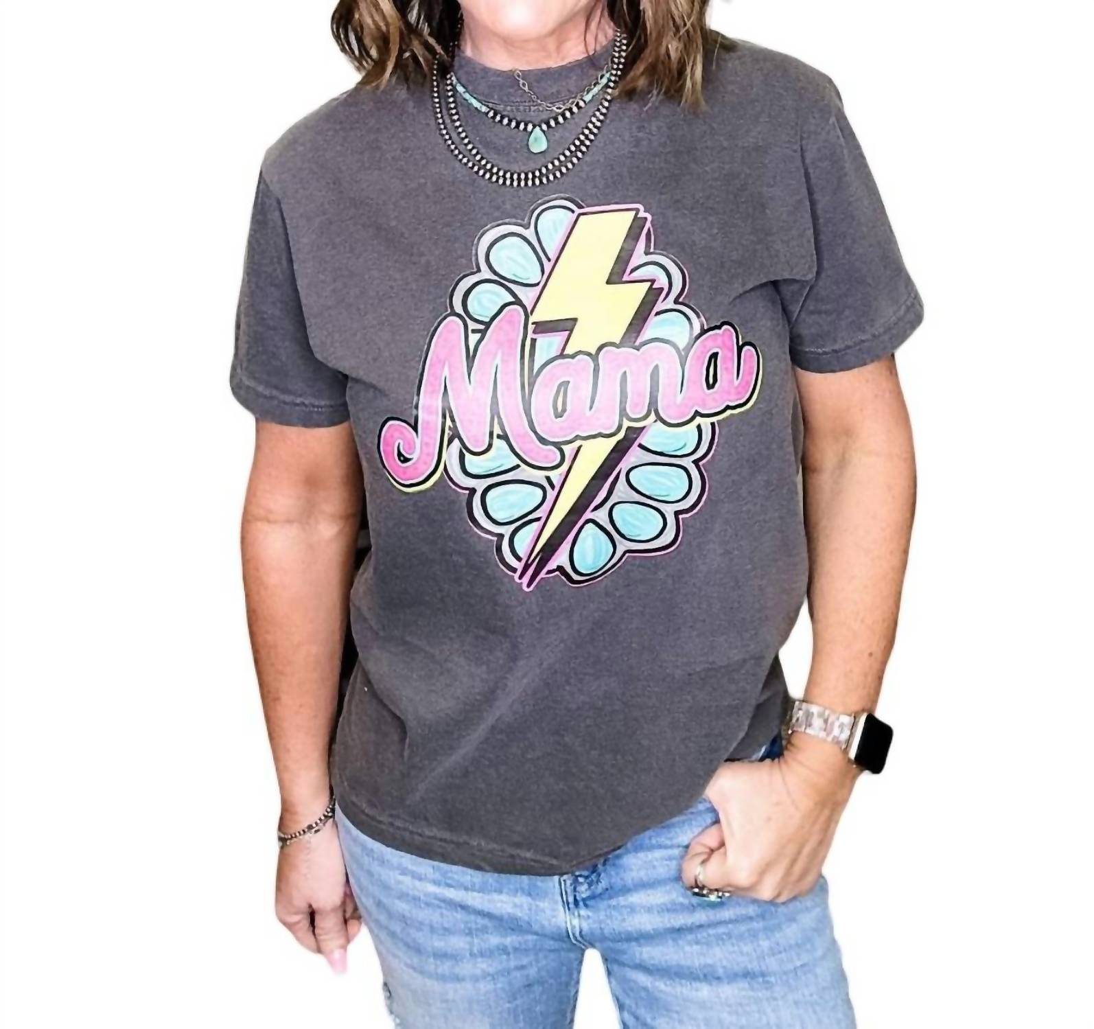 

Футболка Neon Mama черного цвета Red Dirt Rags