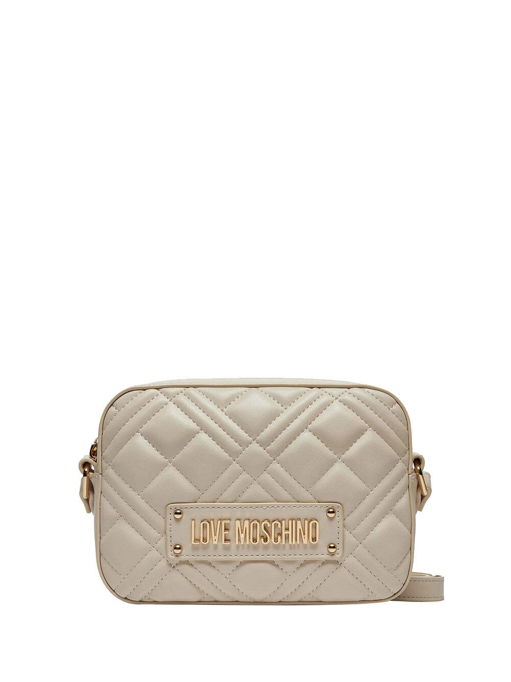 

Женская сумка через плечо цвета слоновой кости Moschino