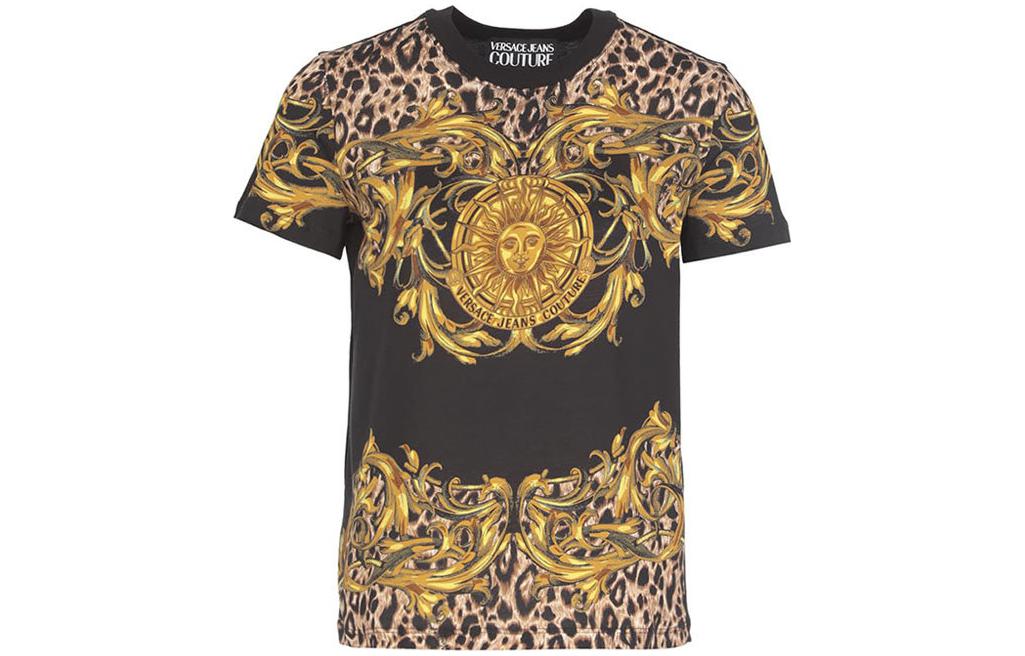 

VERSACE JEANS COUTURE Футболка SS22 женская черная, Черный, VERSACE JEANS COUTURE Футболка SS22 женская черная