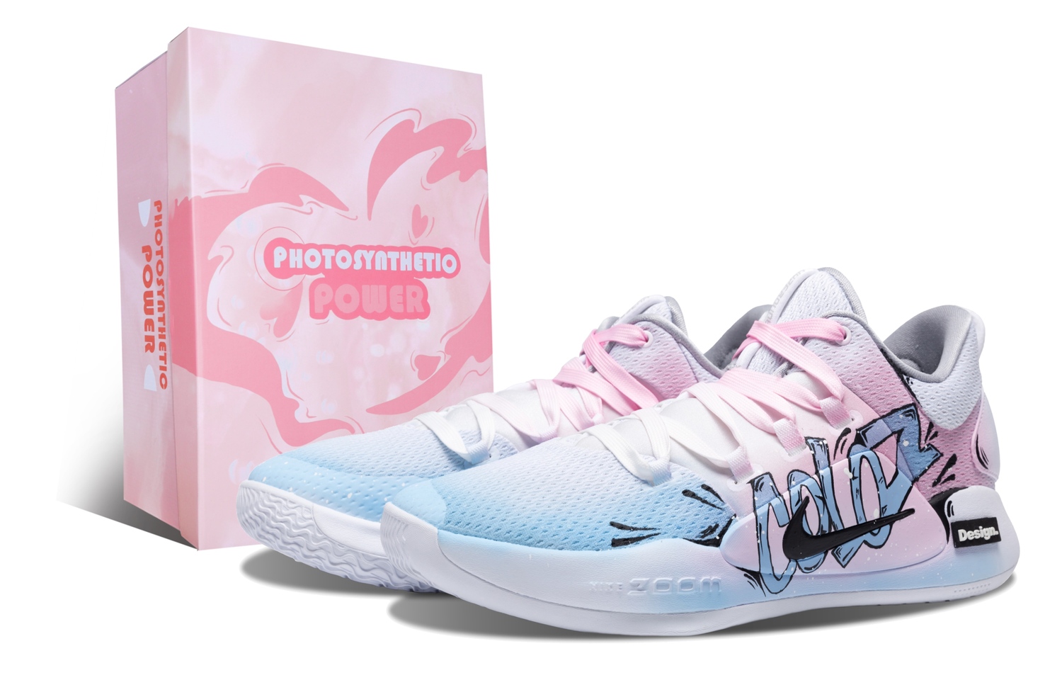 

Баскетбольные кроссовки Hyperdunk X Basketball Shoes Men Low-Top Blue-pink Gradient Nike