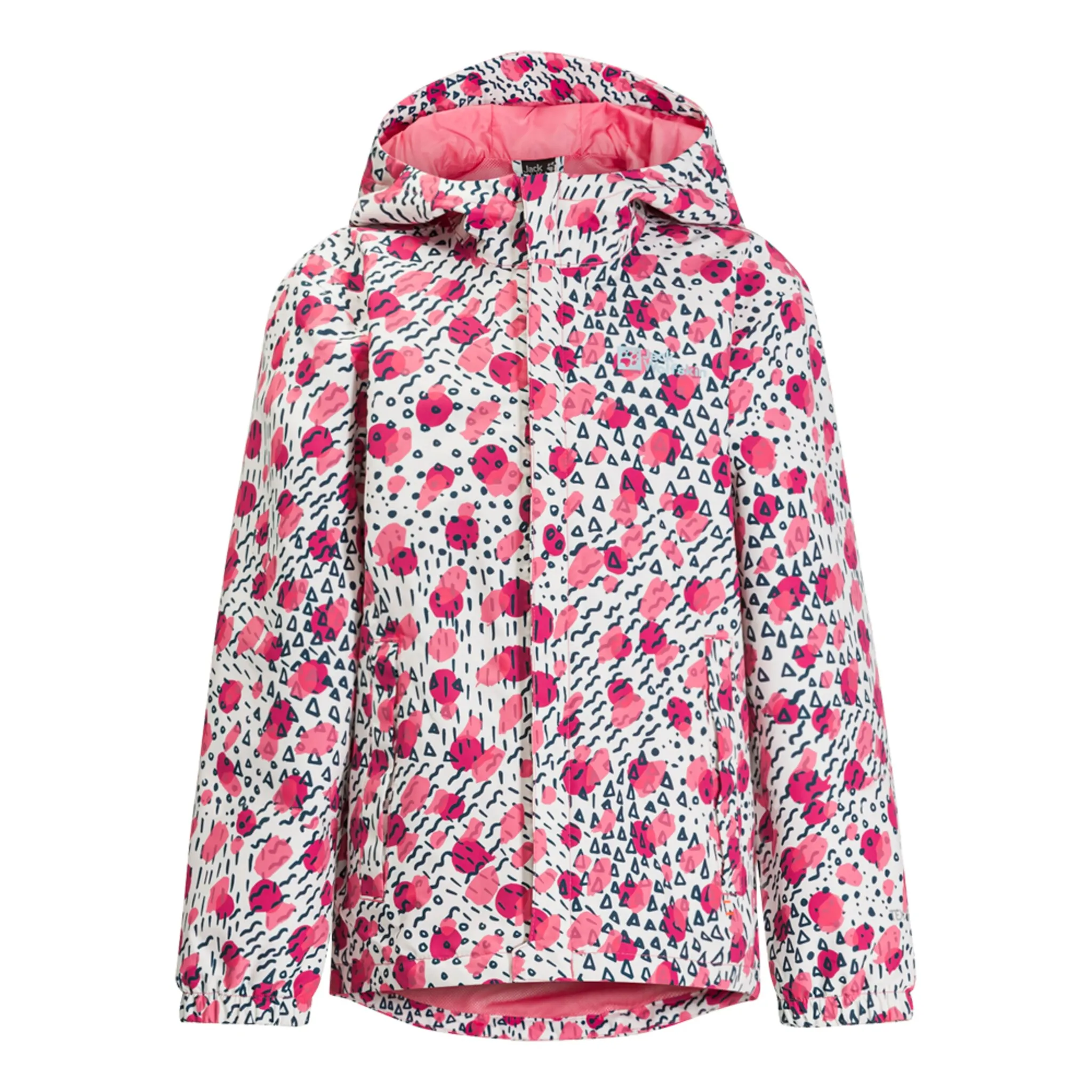 

Куртка Jack Wolfskin для отдыха «VILLI 2L PRINT JACKET K», с капюшоном, цвет pink-lemonade-all-over