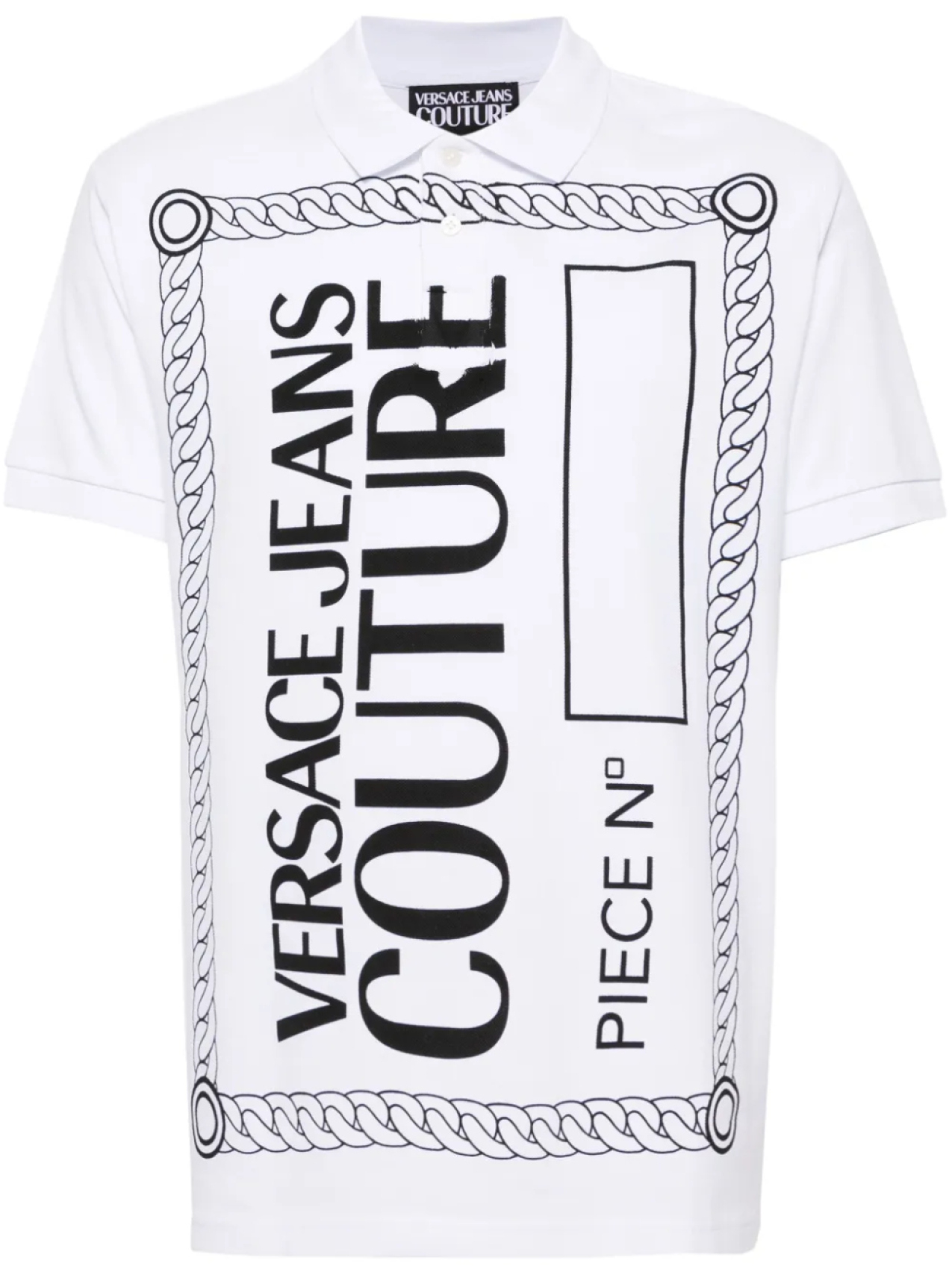 

Versace Jeans Couture рубашка поло Piece Number, белый