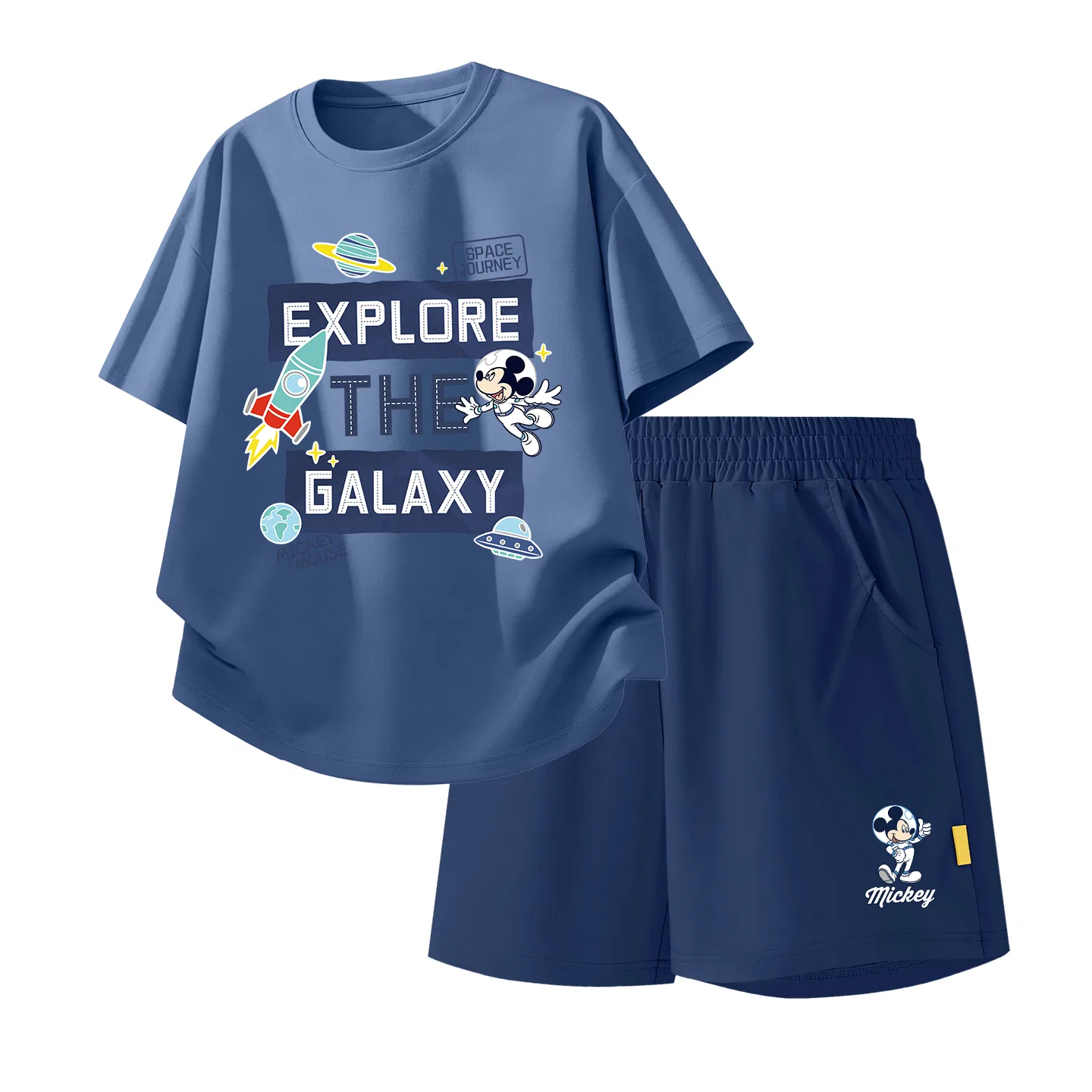 Детский спортивный костюм Casual Sportswear 2 Piece Set Disney, Space Indigo Blue+Astronaut K_Bottom Right Deep Sea Blue
