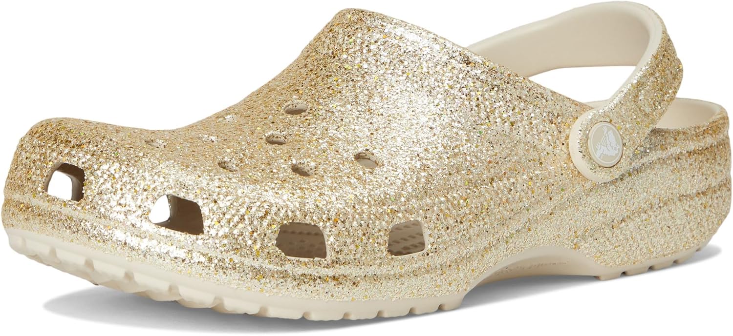 

Унисекс сабо Crocs Classic с блестками, Chunky Sandstone