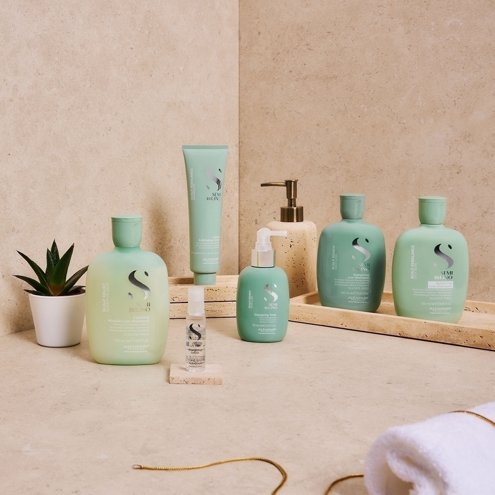 Укрепляющая сыворотка Semi di lino scalp renew против выпадения волос Alfaparf Milano, 12× 10 мл — фото 4