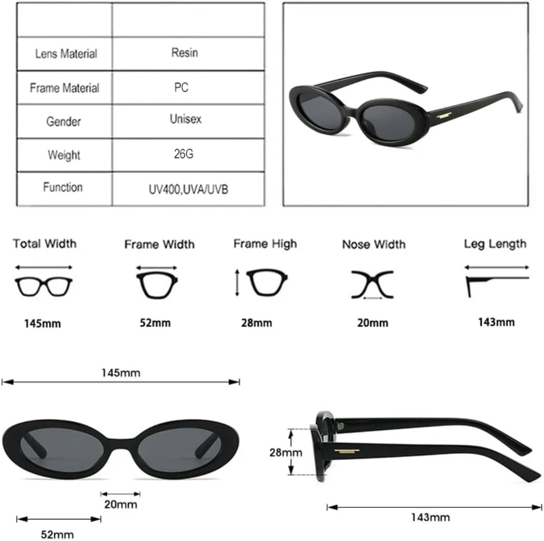 

Популярные модные маленькие овальные солнцезащитные очки для женщин, солнцезащитные очки UV400, винтажные, панк, мужские, с заклепками, трендовые UATXTAU, Red Gray