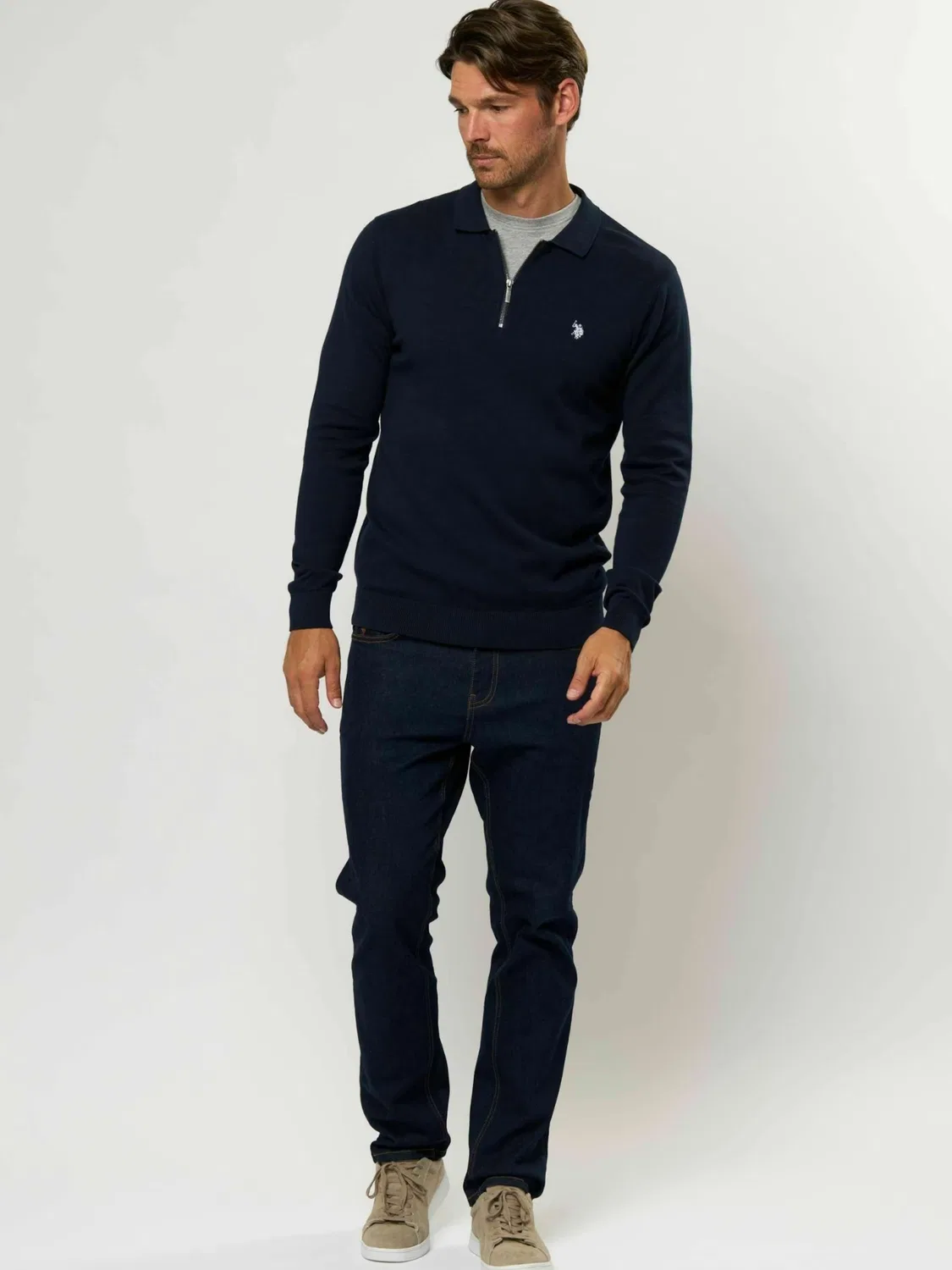 Свитер ' Dave Half ' U.S. Polo Assn., Sapphire — фото 3