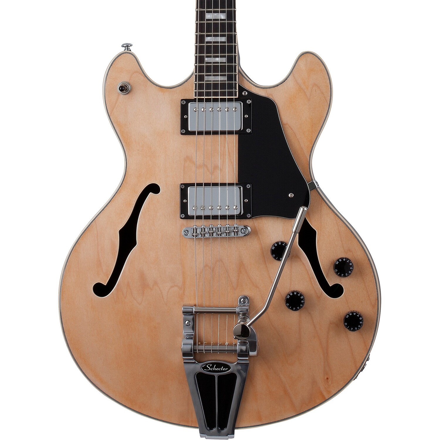

Schecter Guitar Research Corsair Полуполая электрогитара Gloss Natural