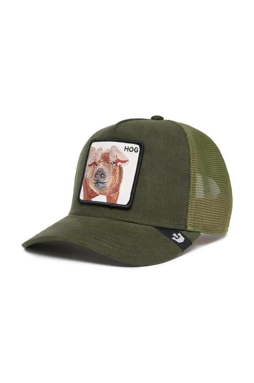 

Бейсбольная кепка Goorin Bros The Suede Pig, зеленый