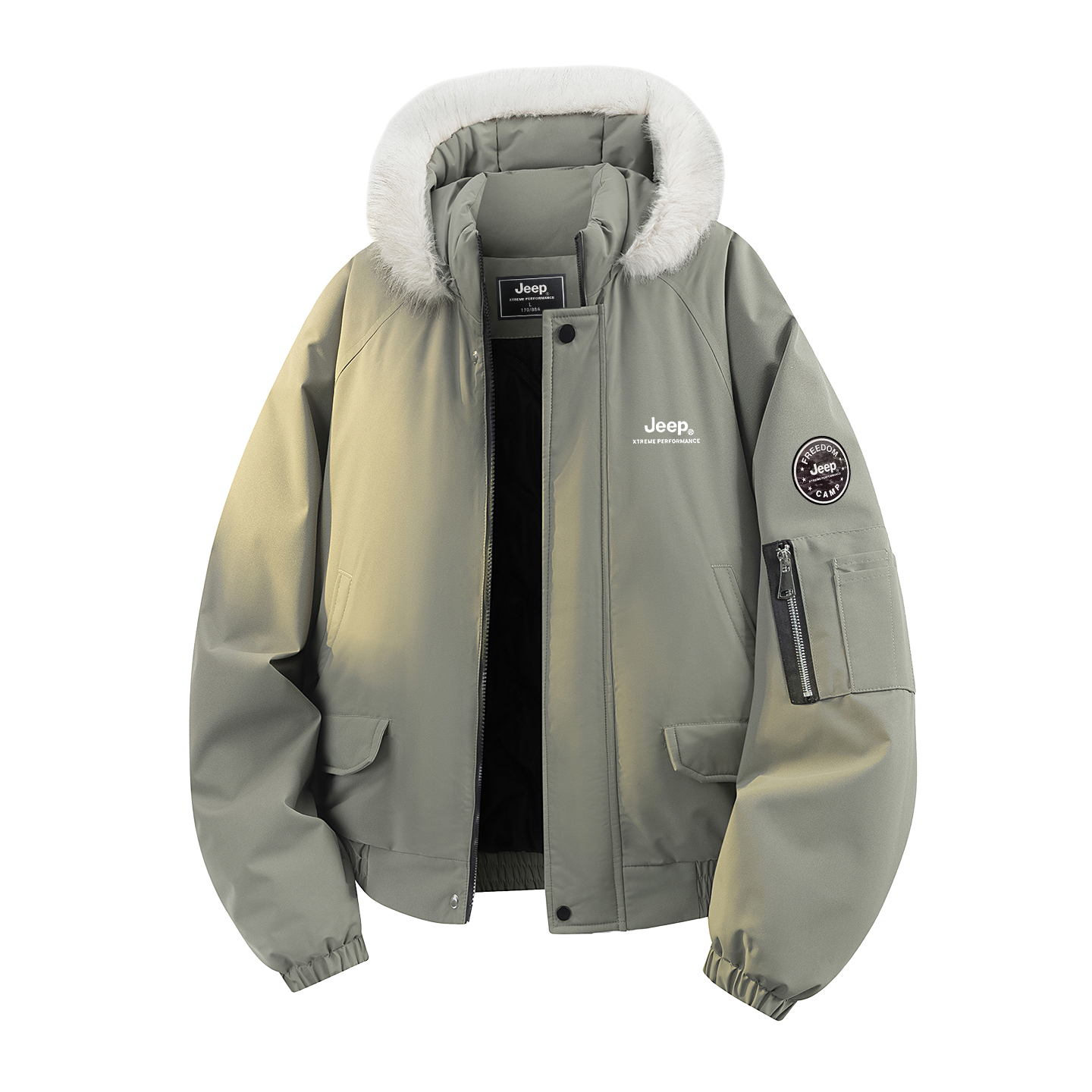 

Пуховик Unisex Hooded Thickened Jeep, forest зеленый[jeep high-end outdoor collection]